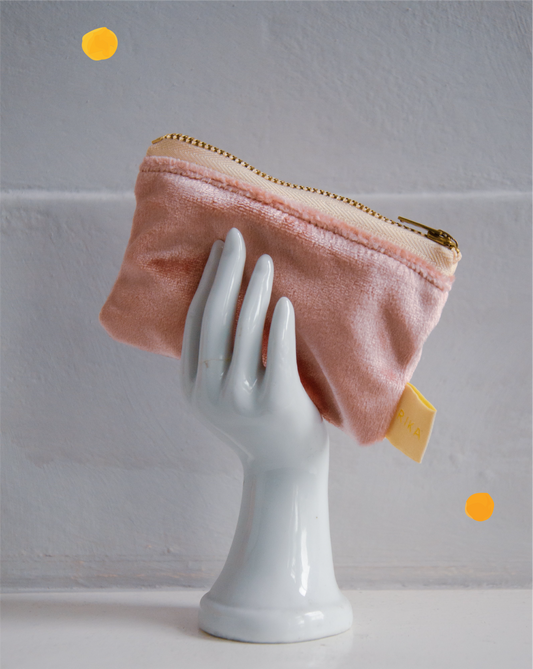 FREEDOM - Lined Velvet Zipper Pouch